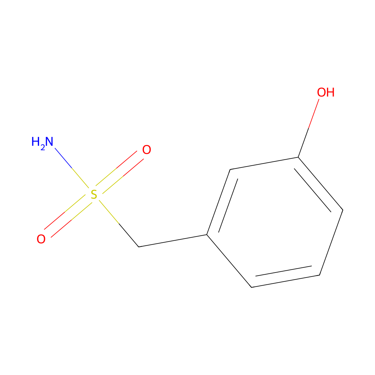(3-Hydroxyphenyl)methanesulfonamide molecular structure, CAS 1895338-79-0