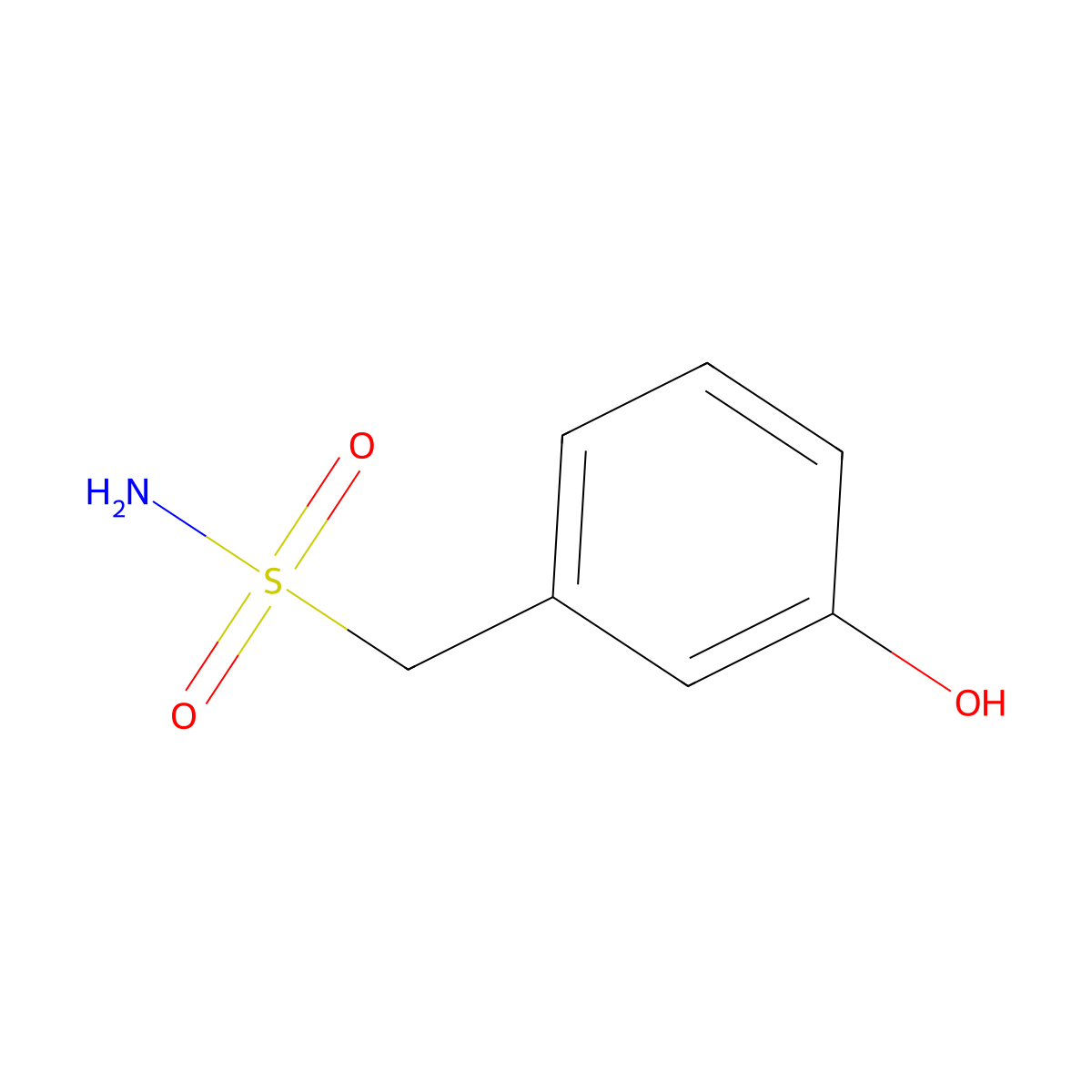 (3-Hydroxyphenyl)methanesulfonamide molecular structure, CAS 1895338-79-0