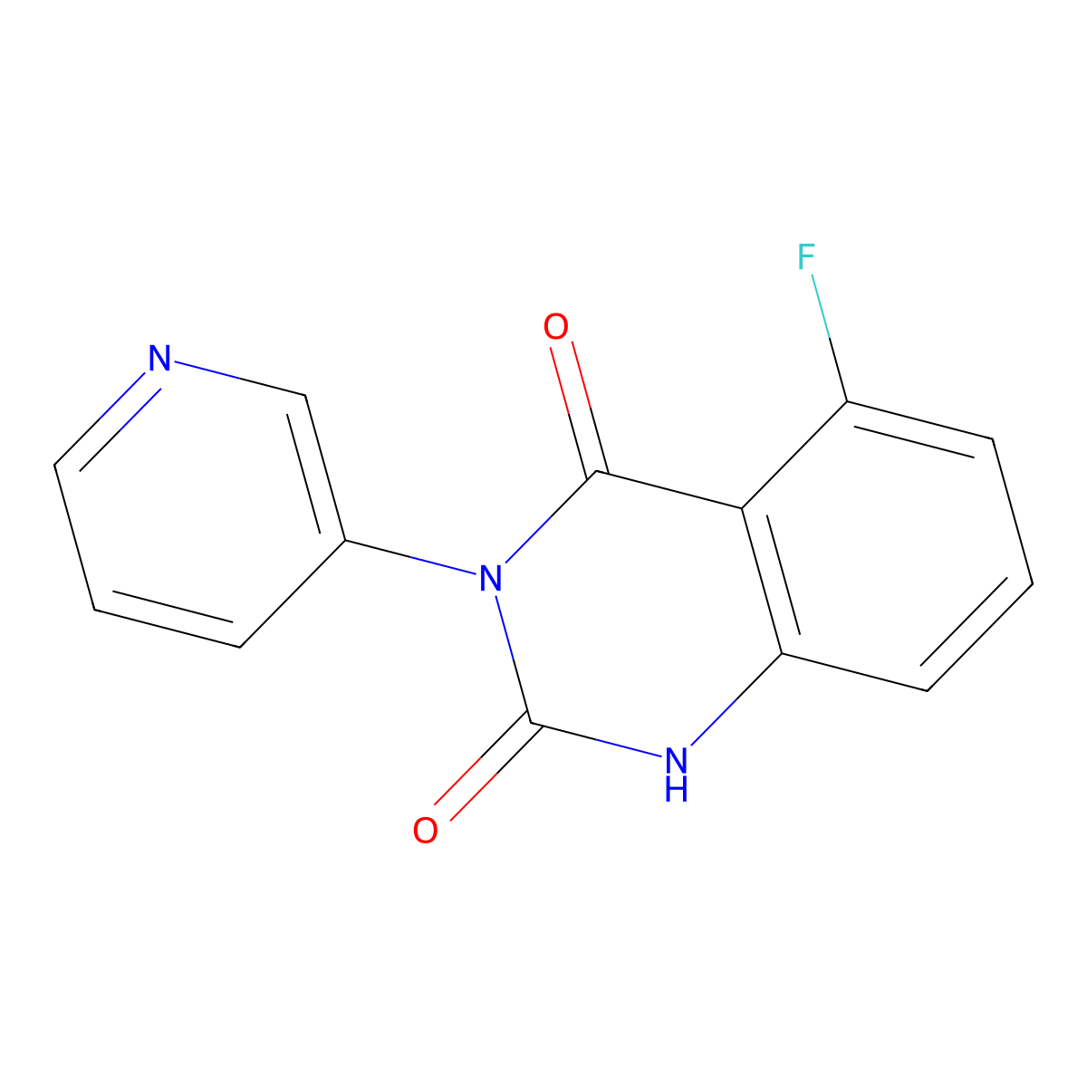 5-fluoro-3-(pyridin-3-yl)quinazoline-2,4(1H,3H)-dione molecular structure, CAS 1895356-85-0