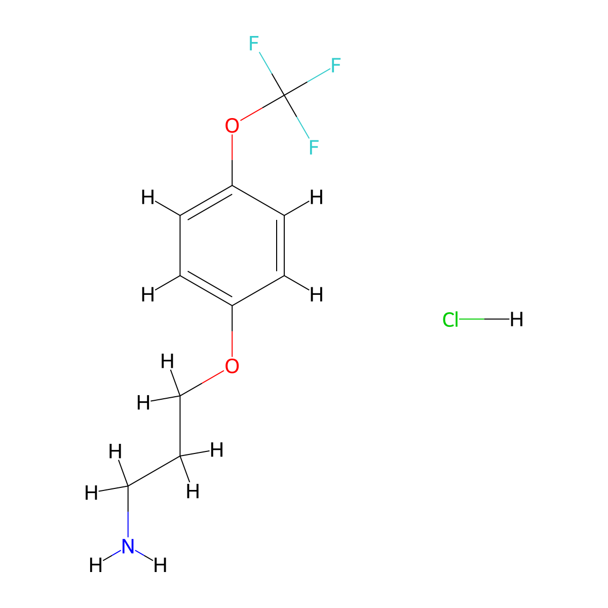 3-(4-(Trifluoromethoxy)phenoxy)propan-1-amine hydrochloride molecular structure, CAS 1895383-38-6