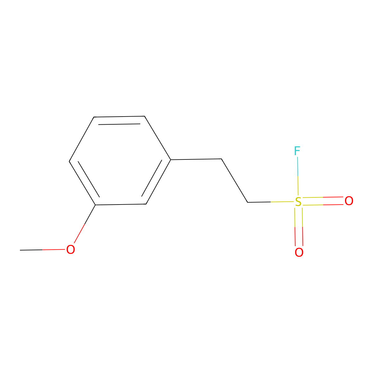 2-(3-Methoxyphenyl)ethane-1-sulfonyl fluoride molecular structure, CAS 1895392-58-1