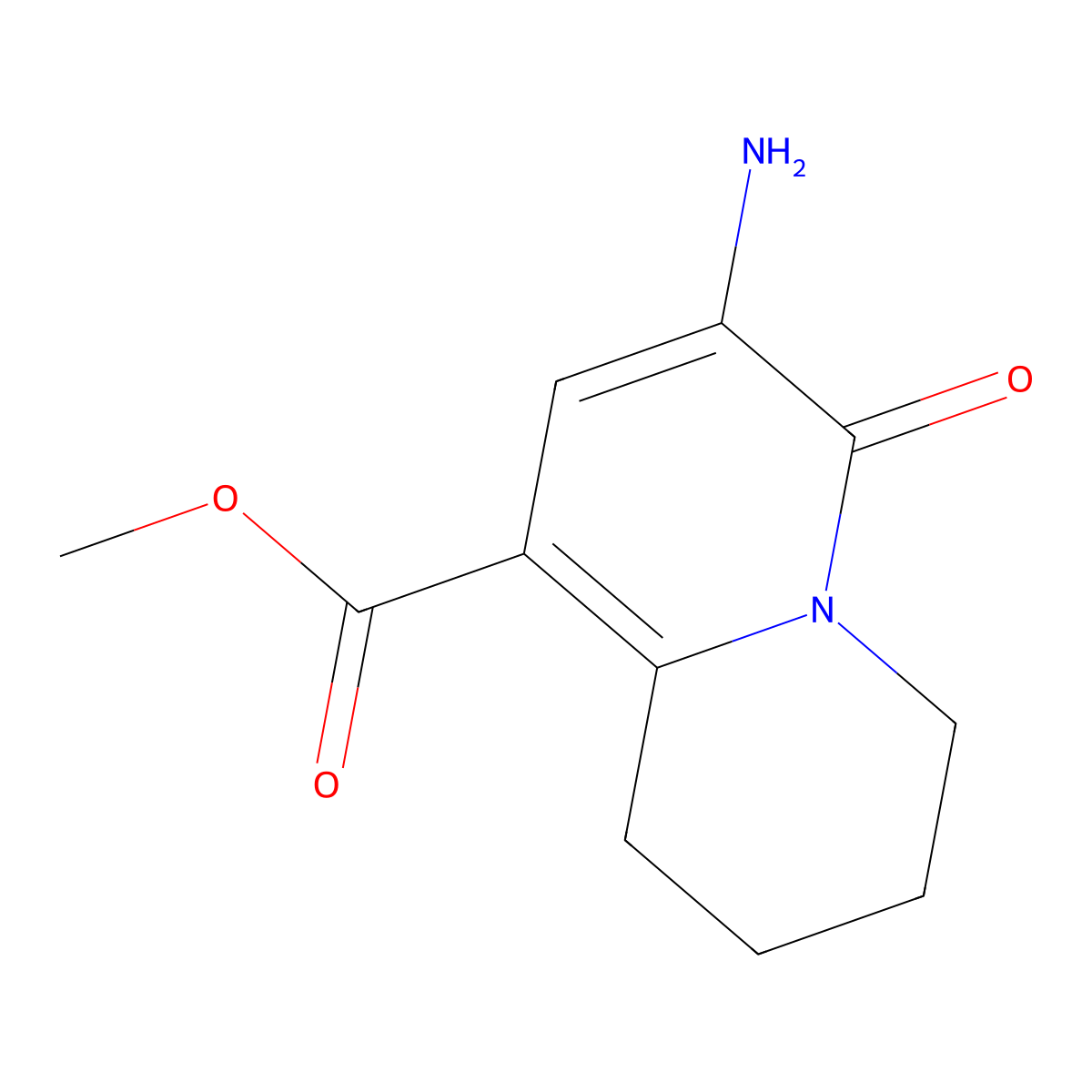 methyl 7-amino-6-oxo-2,3,4,6-tetrahydro-1H-quinolizine-9-carboxylate molecular structure, CAS 1895431-78-3