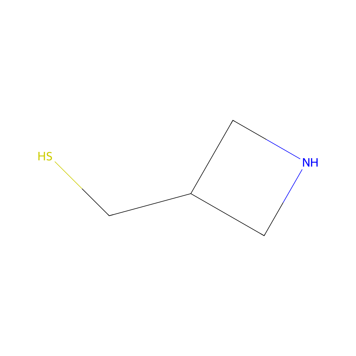 (Azetidin-3-yl)methanethiol molecular structure, CAS 1895464-29-5