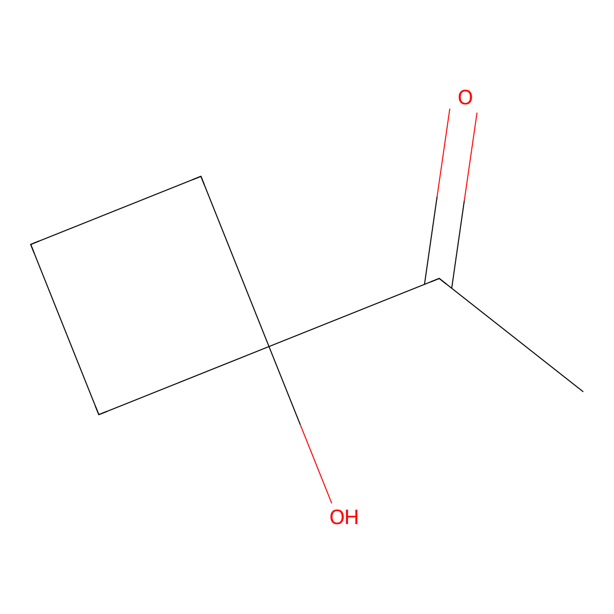 1-(1-Hydroxycyclobutyl)ethan-1-one molecular structure, CAS 1895467-08-9