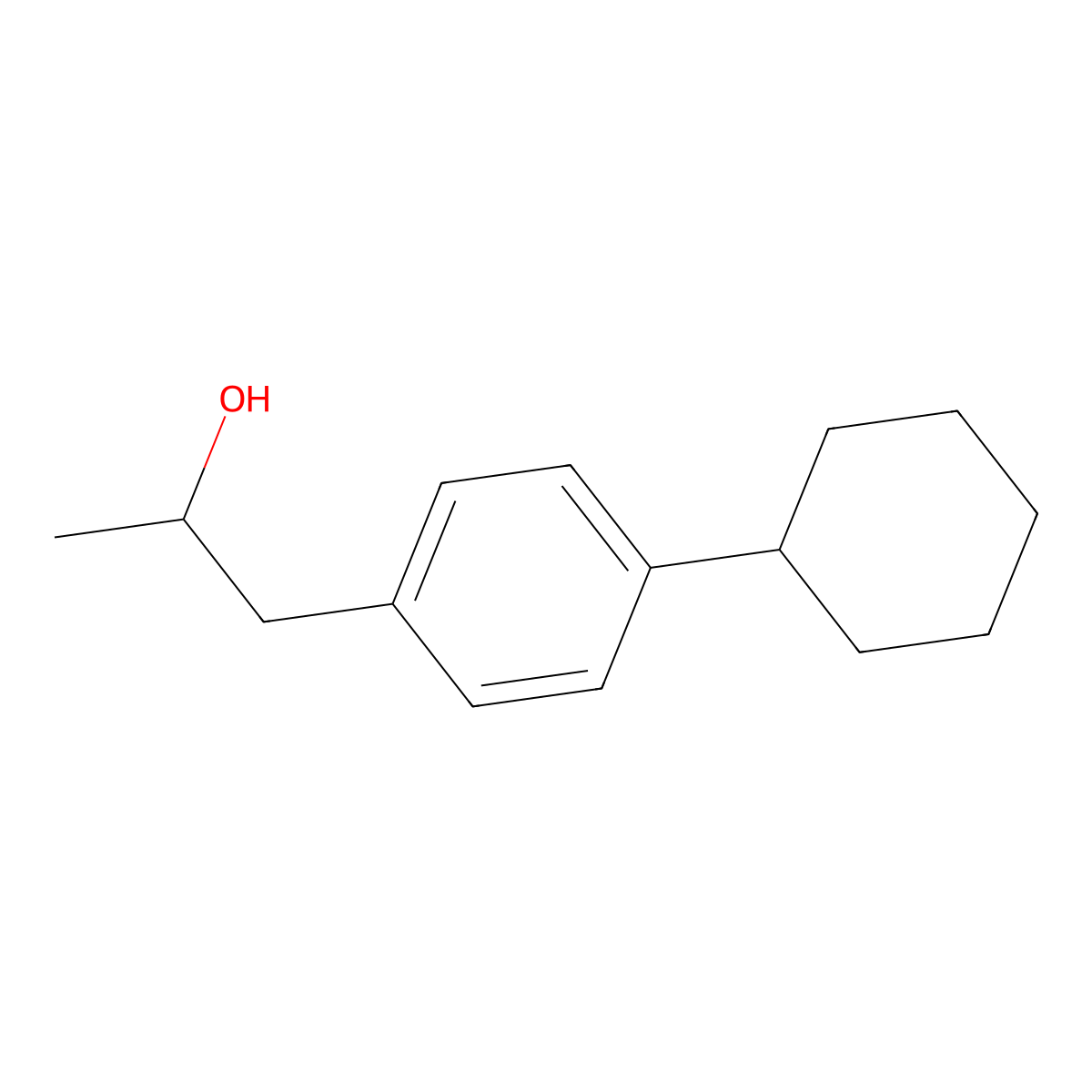 4-Cyclohexyl-alpha-methylbenZeneethanol molecular structure, CAS 1895489-42-5