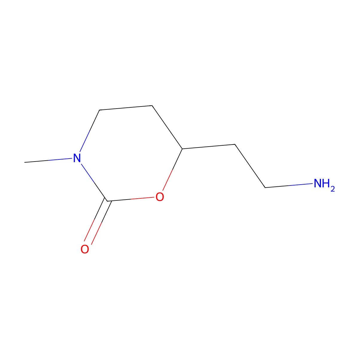 6-(2-Aminoethyl)-3-methyl-1,3-oxazinan-2-one molecular structure, CAS 1895515-49-7