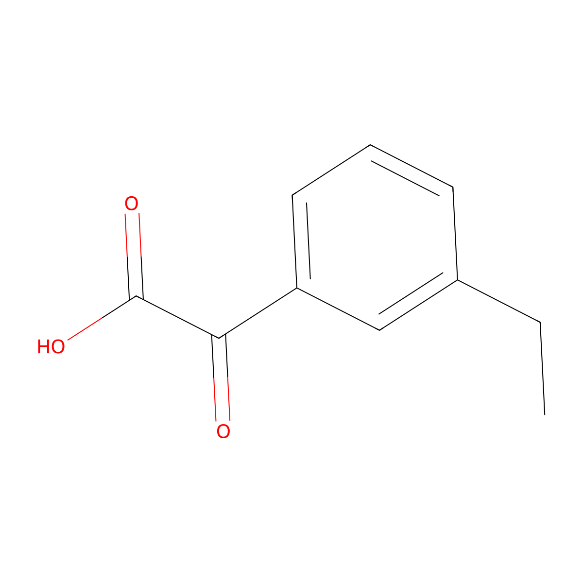 2-(3-Ethylphenyl)-2-oxoacetic acid molecular structure, CAS 1895589-20-4