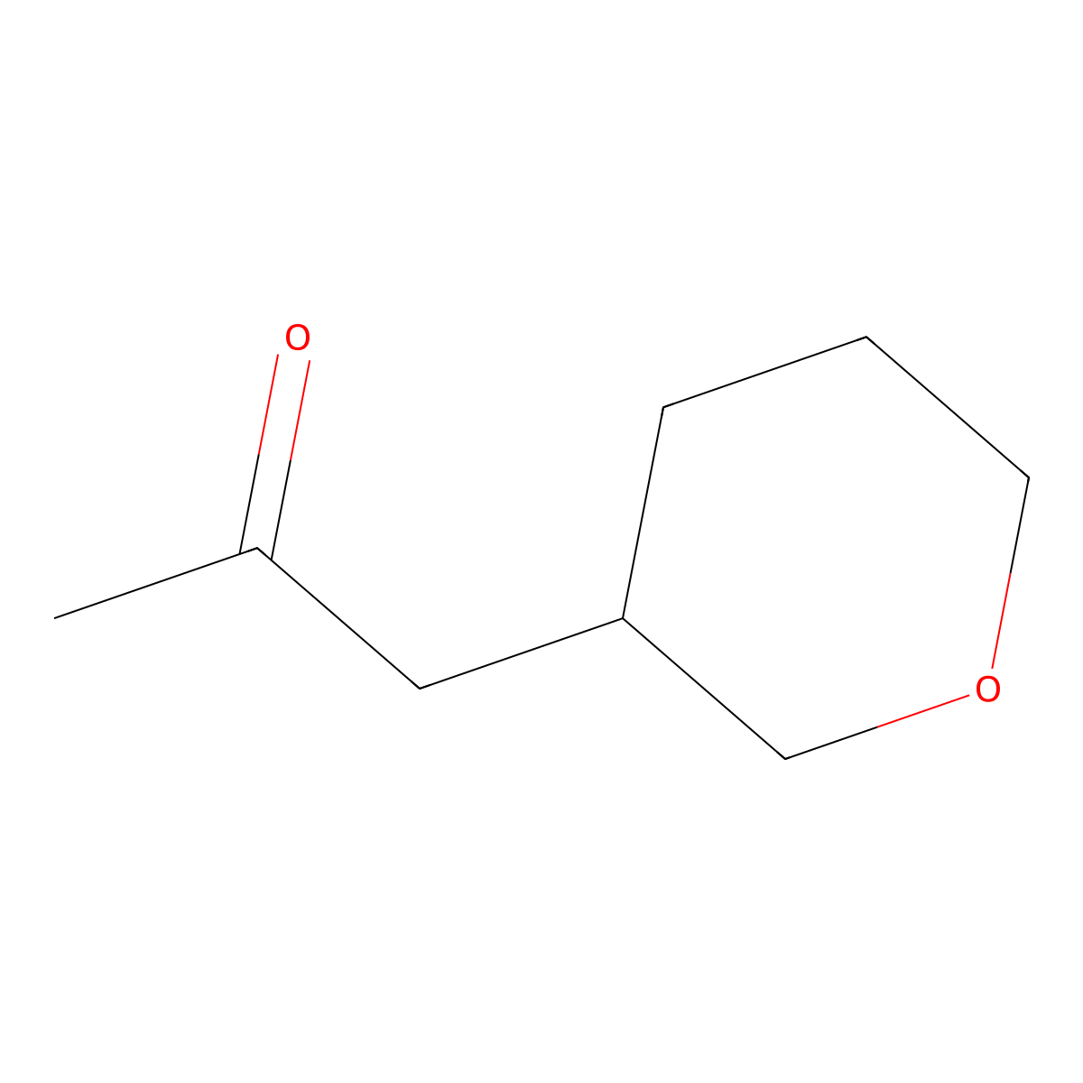 1-(Oxan-3-yl)propan-2-one molecular structure, CAS 18956-01-9