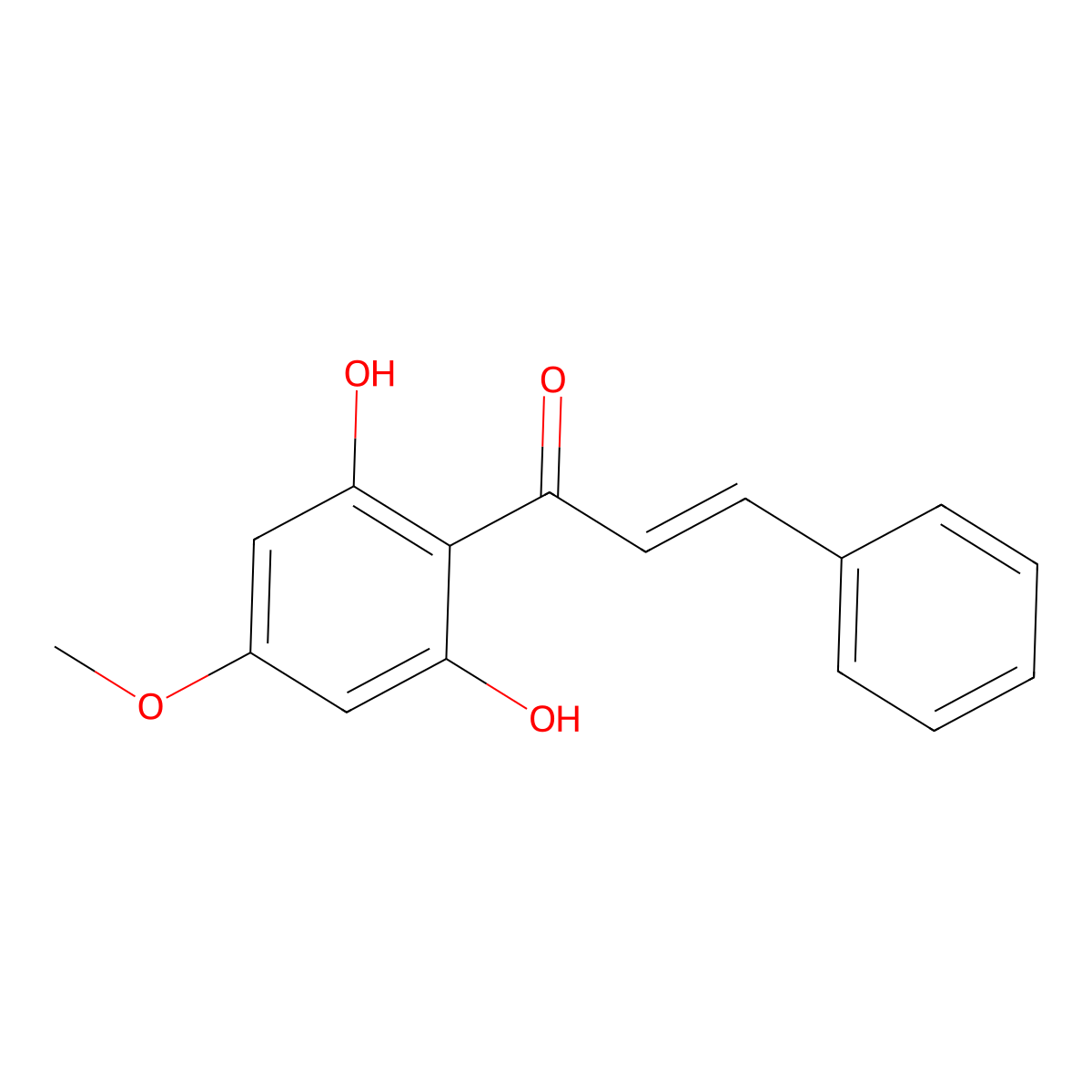 2',6'-Dihydroxy-4'-methoxychalcone molecular structure, CAS 18956-15-5