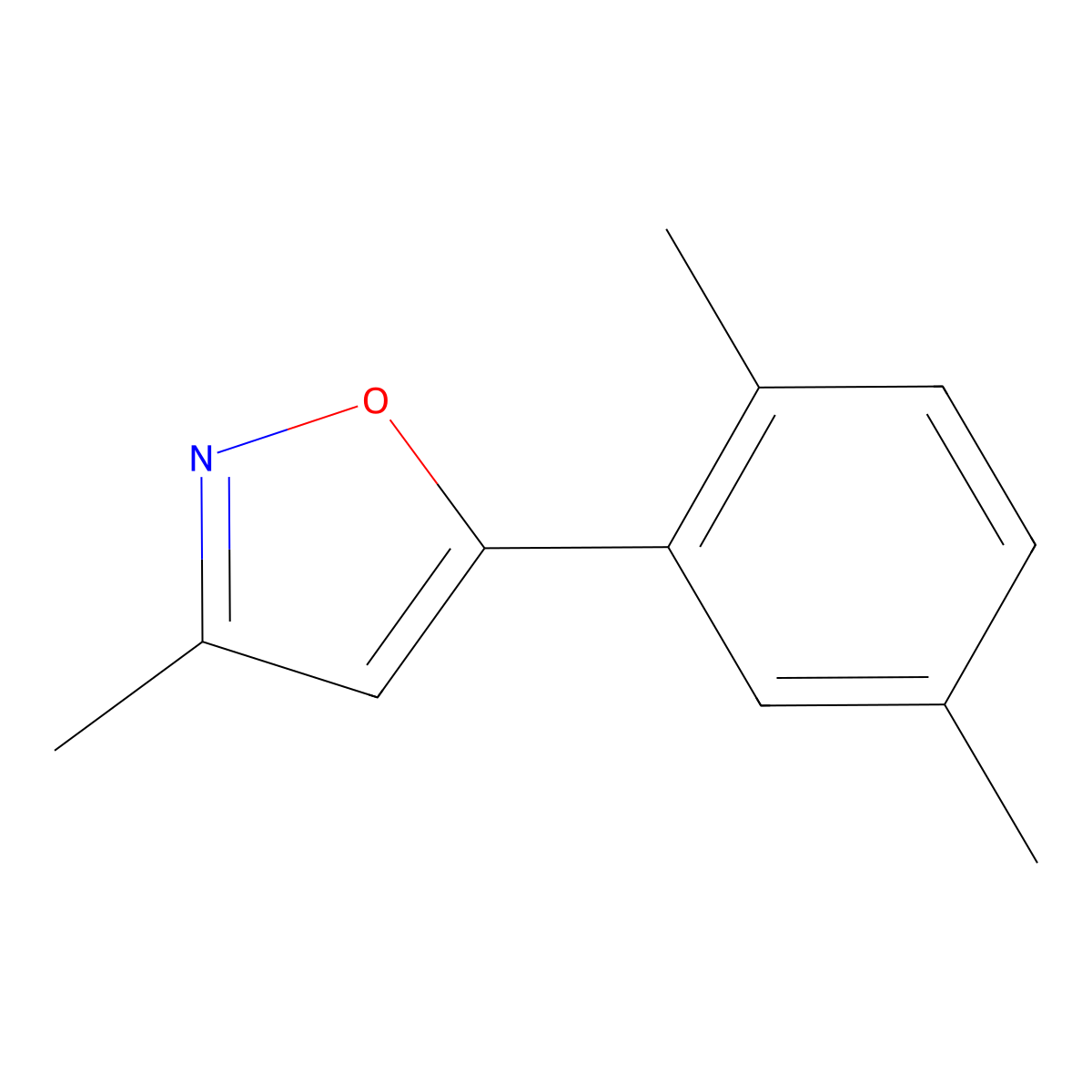 5-(2,5-Dimethylphenyl)-3-methylisoxazole molecular structure, CAS 1895624-09-5