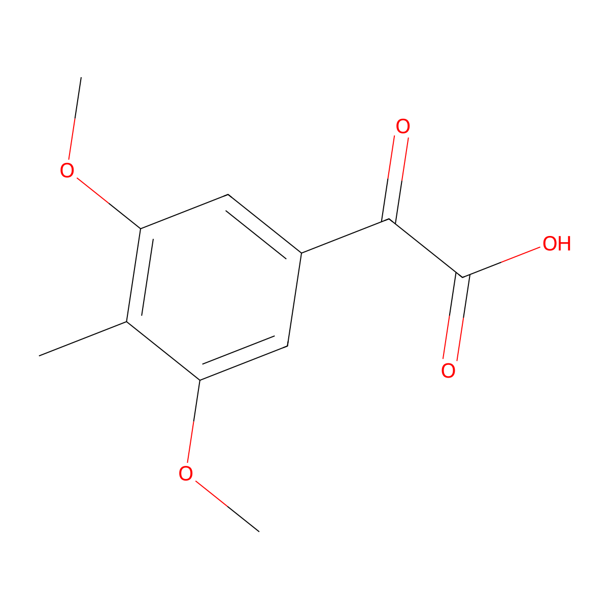 2-(3,5-Dimethoxy-4-methylphenyl)-2-oxoacetic acid molecular structure, CAS 1895639-94-7