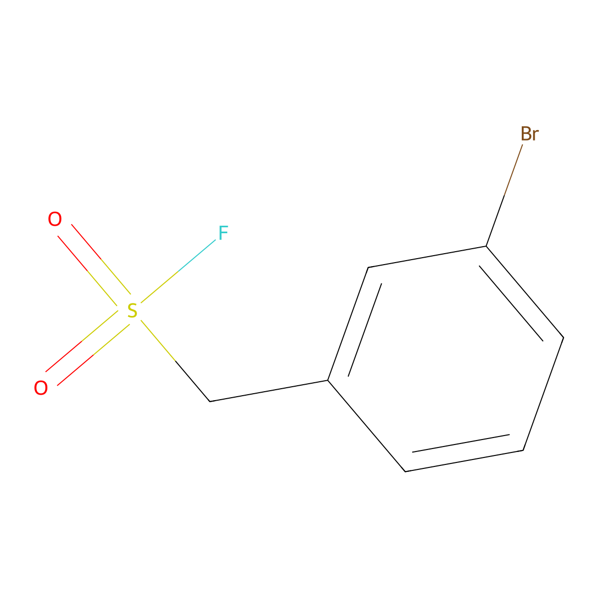 (3-Bromophenyl)methanesulfonyl fluoride molecular structure, CAS 1895660-25-9