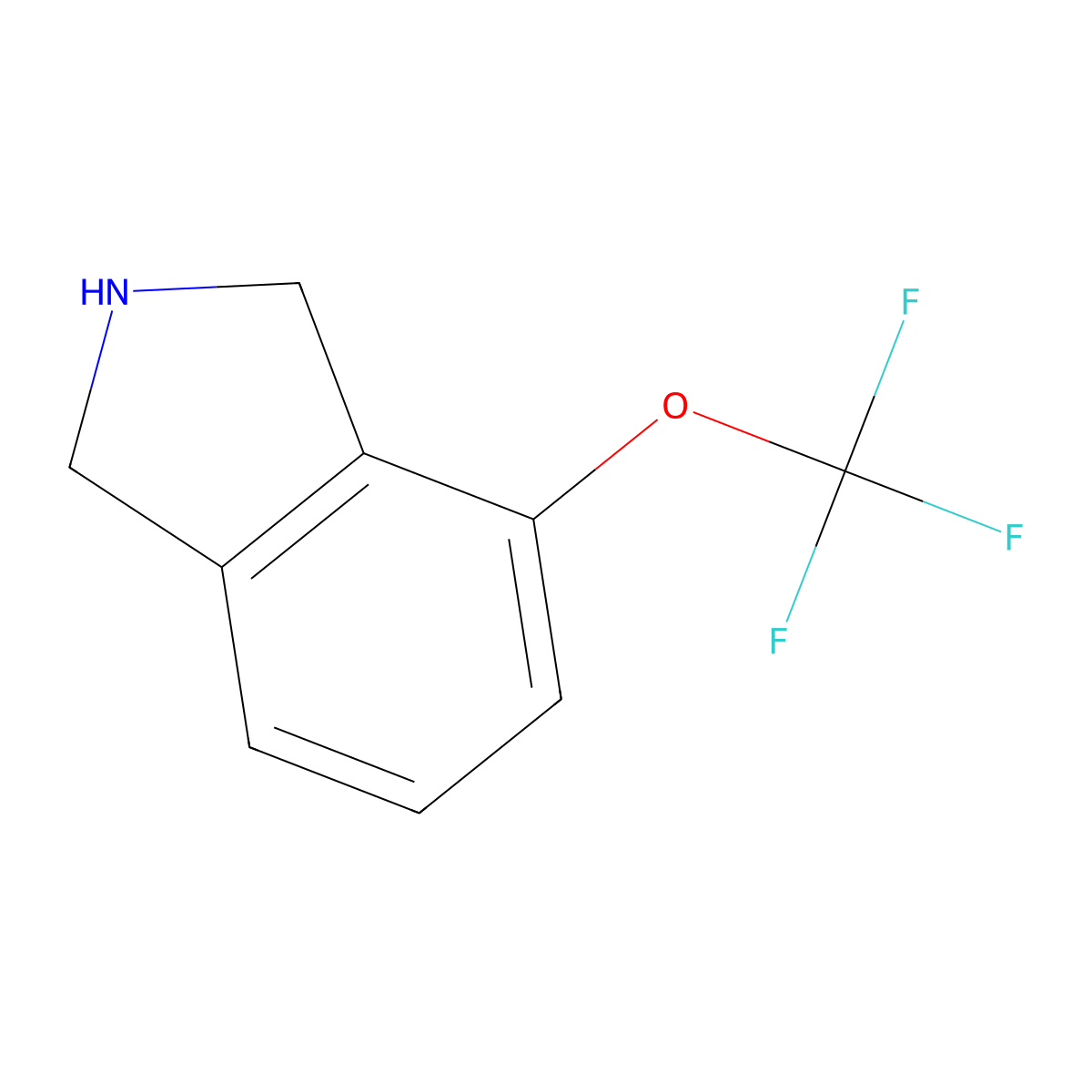 4-(trifluoromethoxy)-2,3-dihydro-1H-isoindole molecular structure, CAS 1895724-99-8