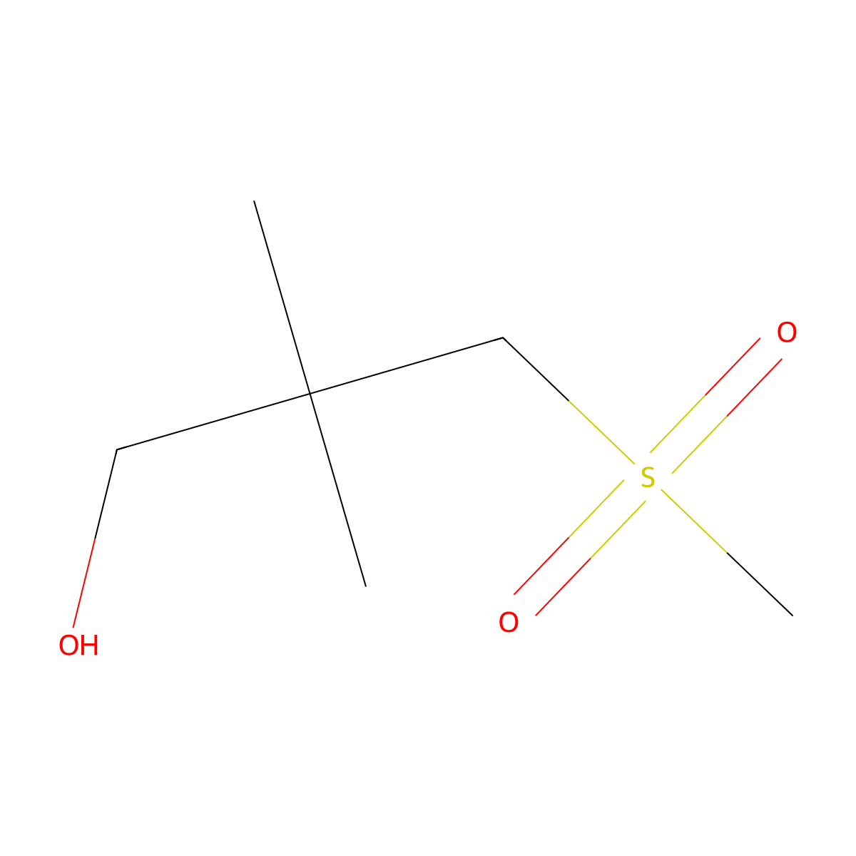 3-Methanesulfonyl-2,2-dimethylpropan-1-ol molecular structure, CAS 1895730-20-7