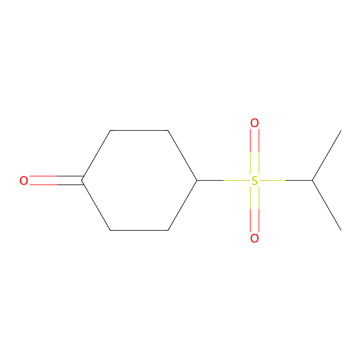 4-(Isopropylsulfonyl)cyclohexanone molecular structure, CAS 1895741-76-0