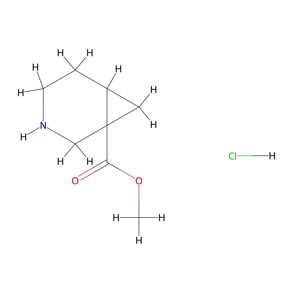 Methyl 3-azabicyclo[4.1.0]heptane-1-carboxylate;hydrochloride molecular structure, CAS 1895748-91-0