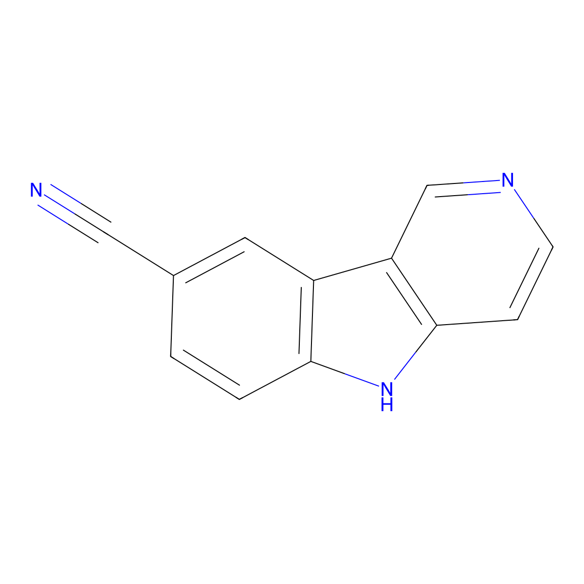 5H-Pyrido[4,3-B]indole-8-carbonitrile molecular structure, CAS 1895766-22-9