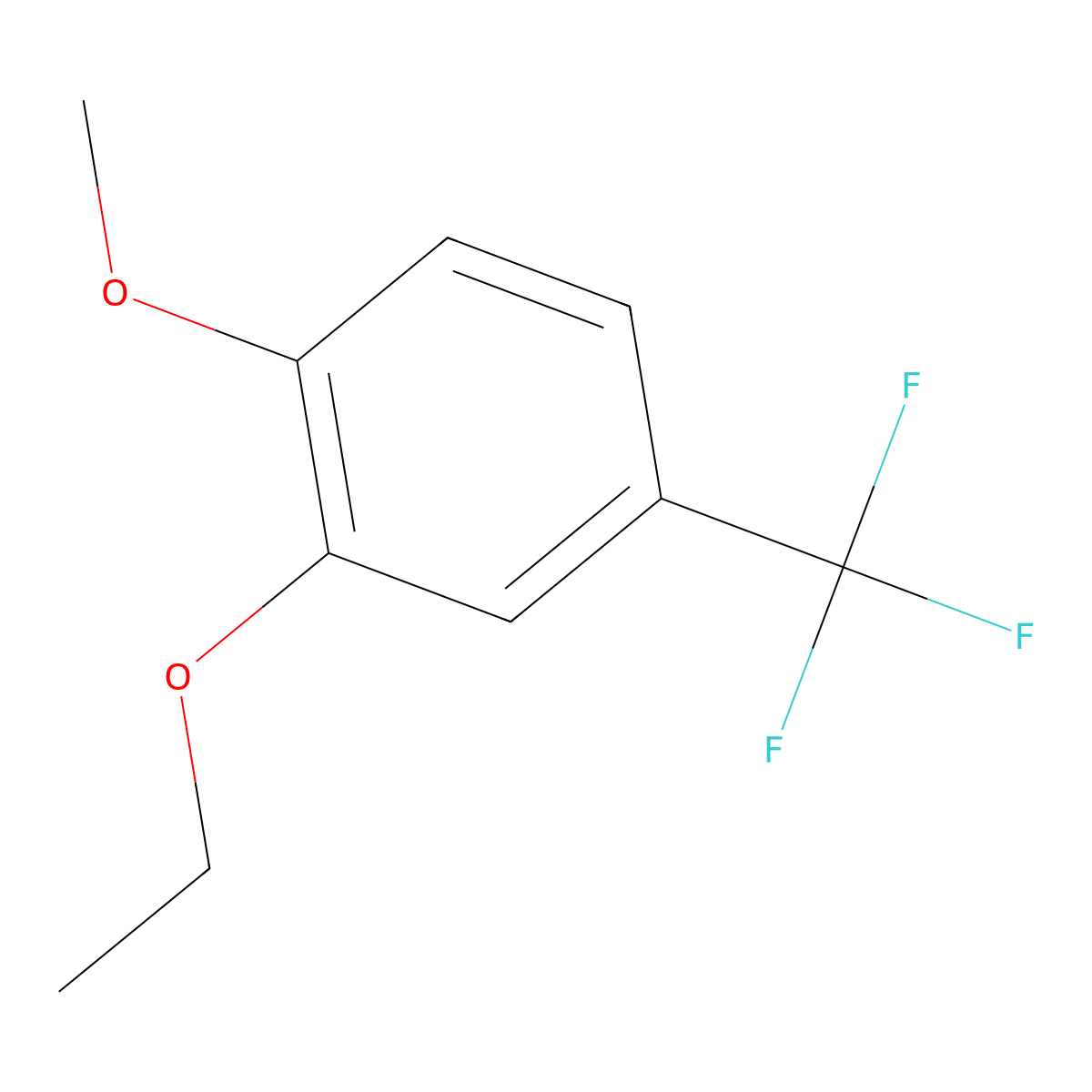 2-Ethoxy-1-methoxy-4-(trifluoromethyl)benzene molecular structure, CAS 1895824-67-5