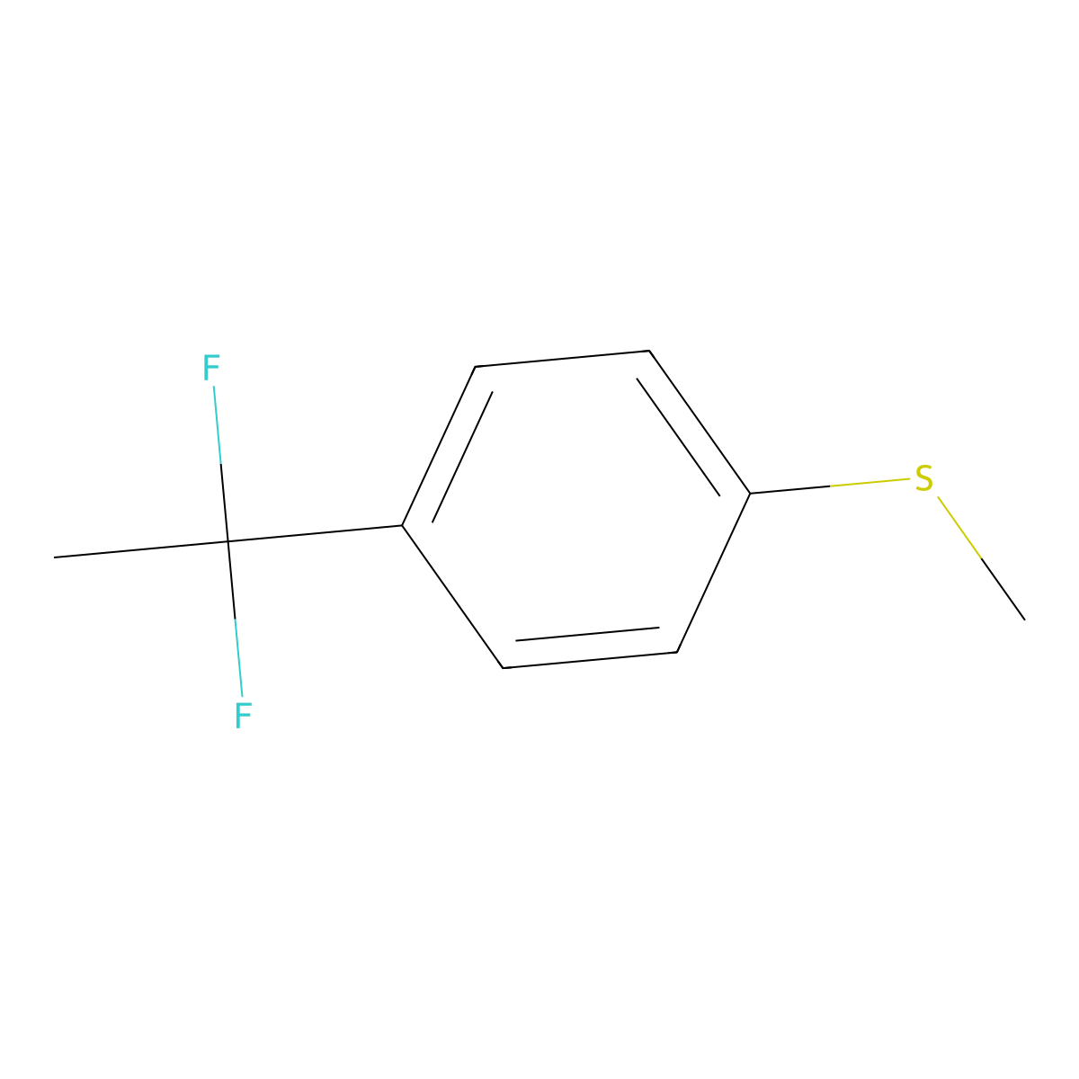 (4-(1,1-Difluoroethyl)phenyl)(methyl)sulfane molecular structure, CAS 1895824-70-0