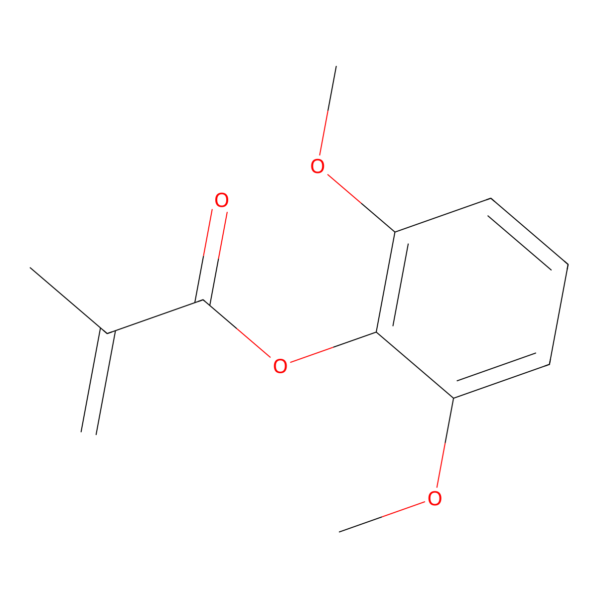 2,6-Dimethoxyphenyl methacrylate molecular structure, CAS 1895862-50-6