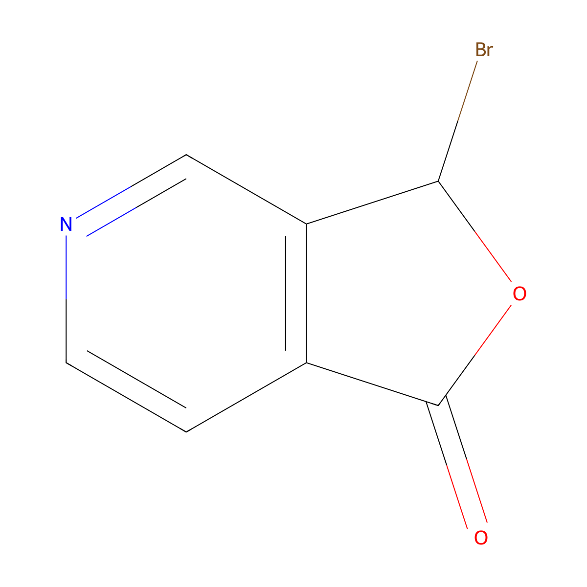 3-bromo-1H,3H-furo[3,4-c]pyridin-1-one molecular structure, CAS 1895913-44-6