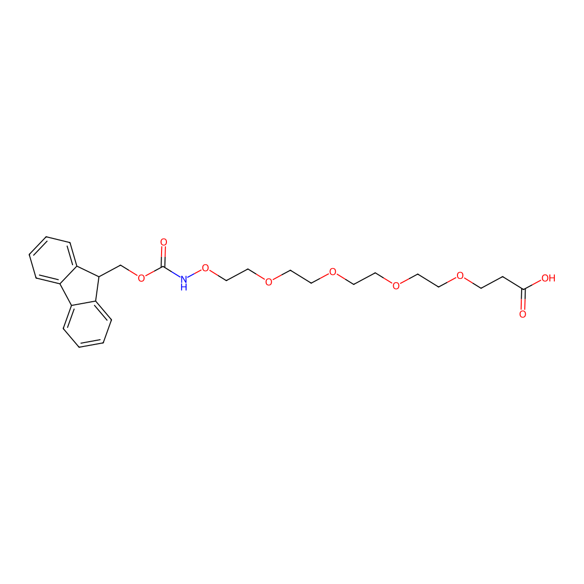 Fmoc-aminooxy-PEG4-acid molecular structure, CAS 1895922-70-9