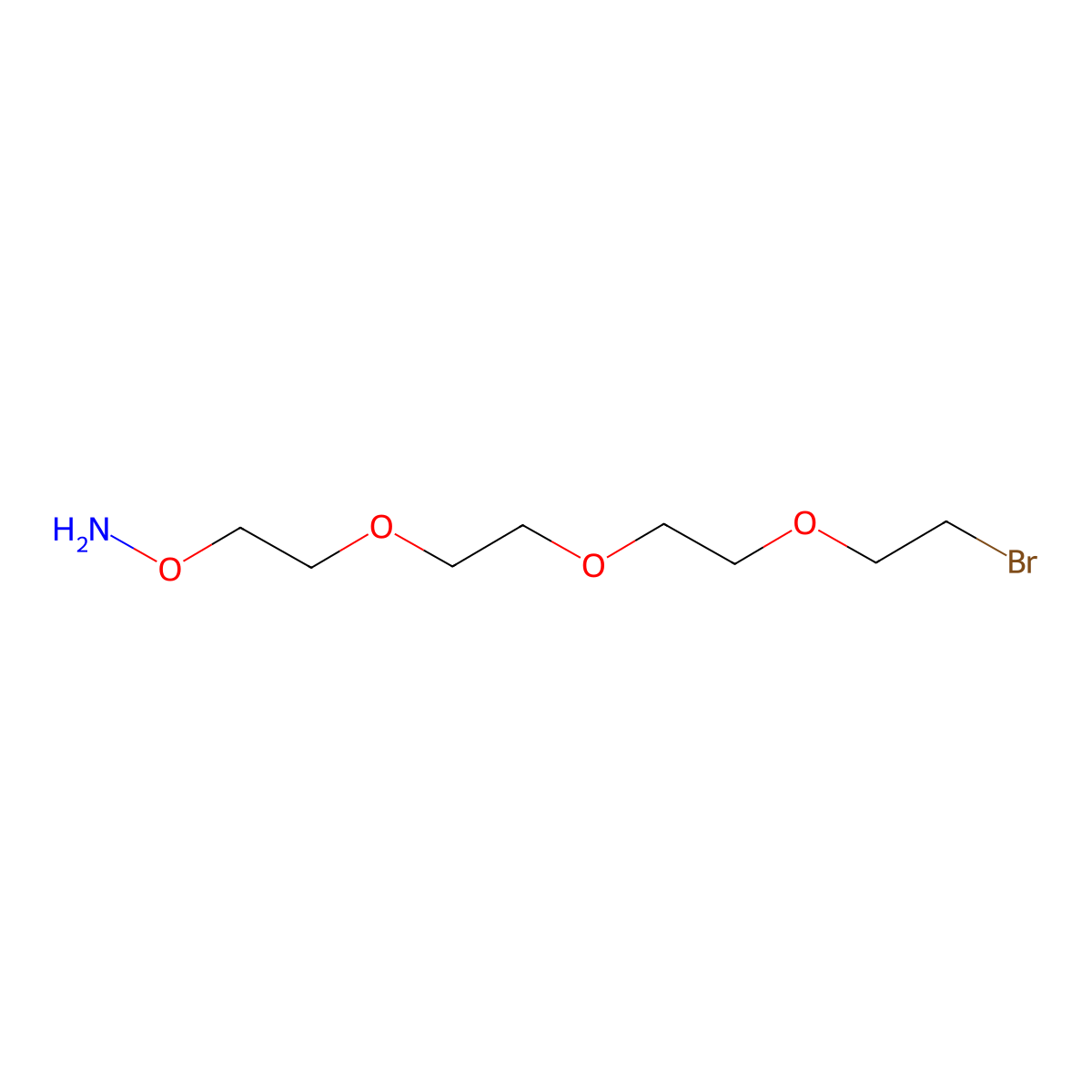 Aminooxy-PEG3-bromide molecular structure, CAS 1895922-73-2