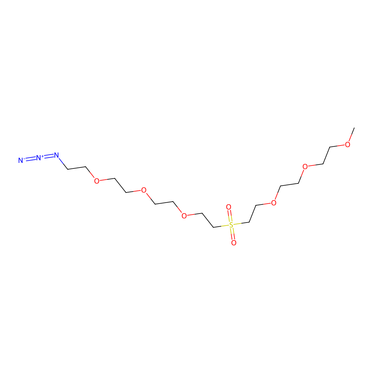 m-PEG3-Sulfone-PEG3-azide molecular structure, CAS 1895922-76-5