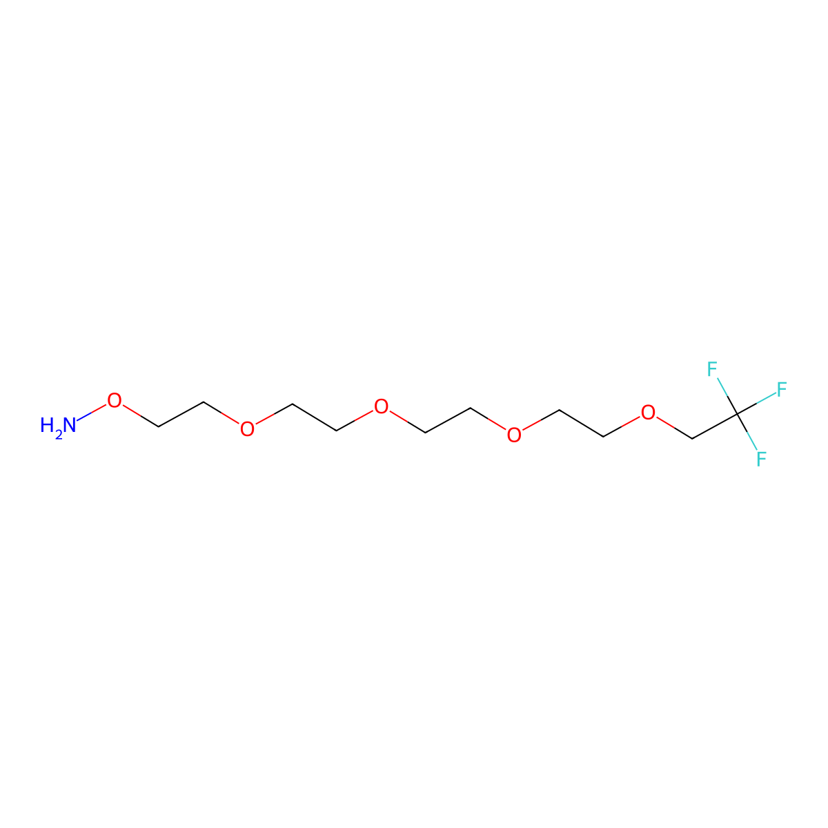 1,1,1-Trifluoroethyl-PEG4-Aminooxy molecular structure, CAS 1895922-78-7