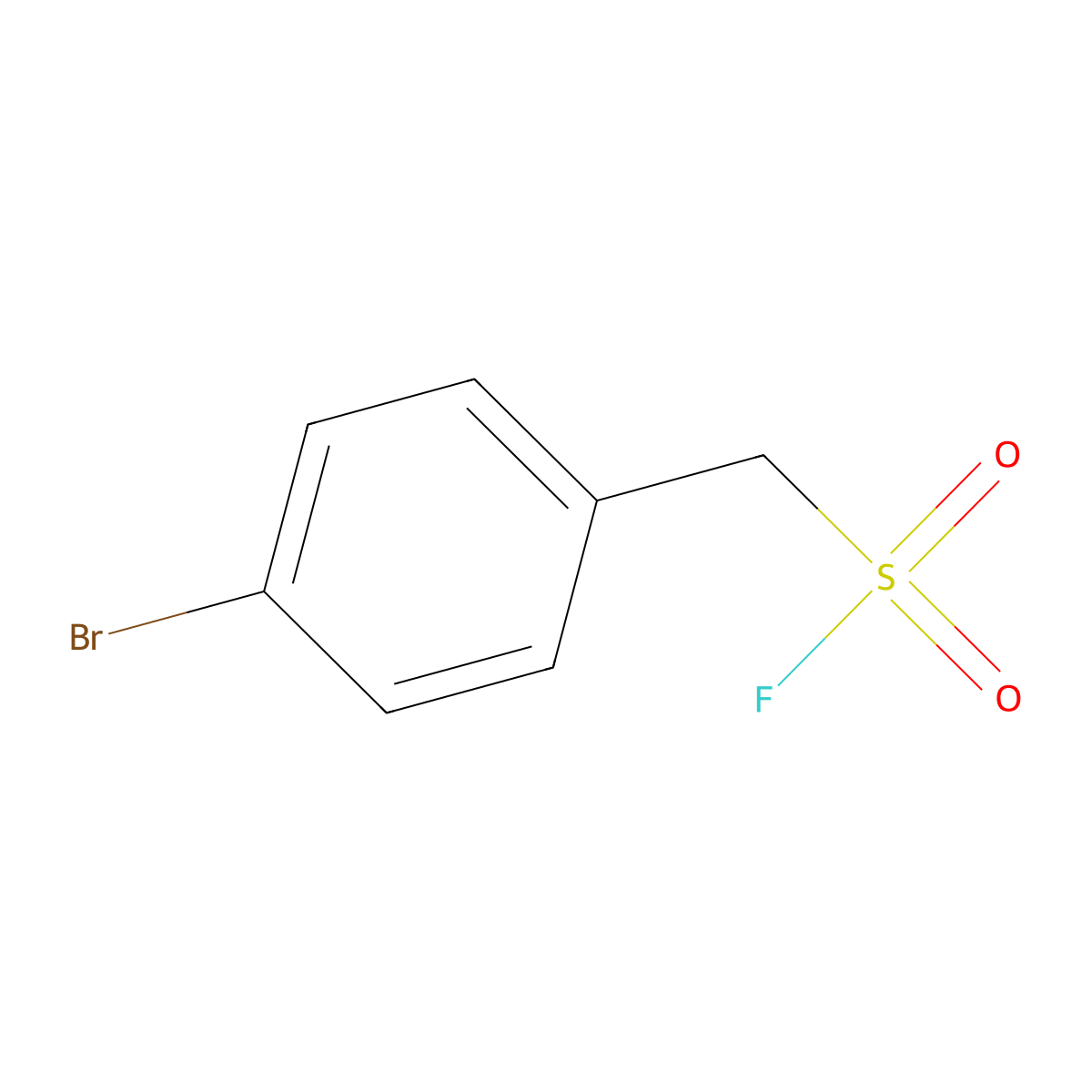 (4-Bromophenyl)methanesulfonyl fluoride molecular structure, CAS 1895965-37-3