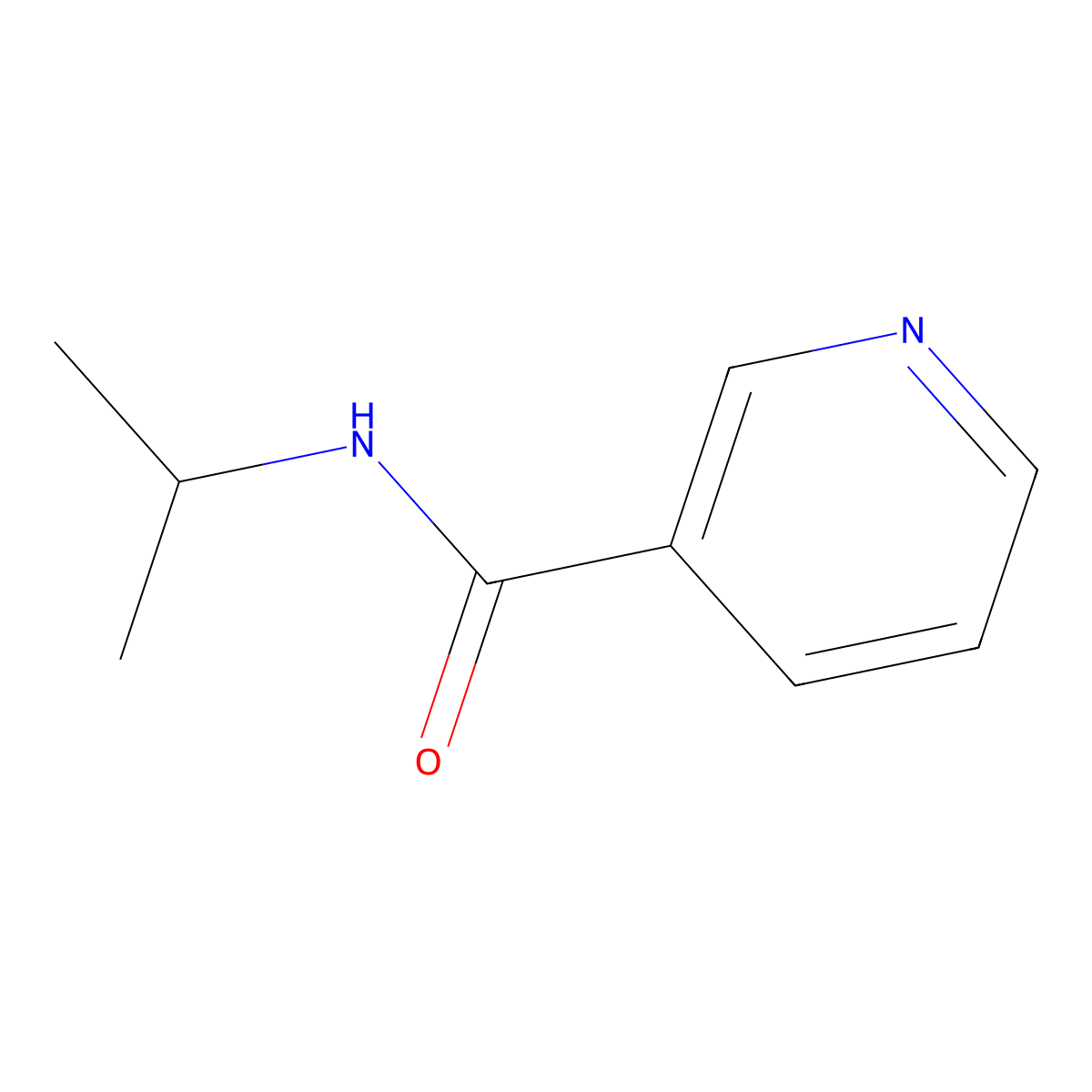 N-Isopropylnicotinamide molecular structure, CAS 18960-16-2