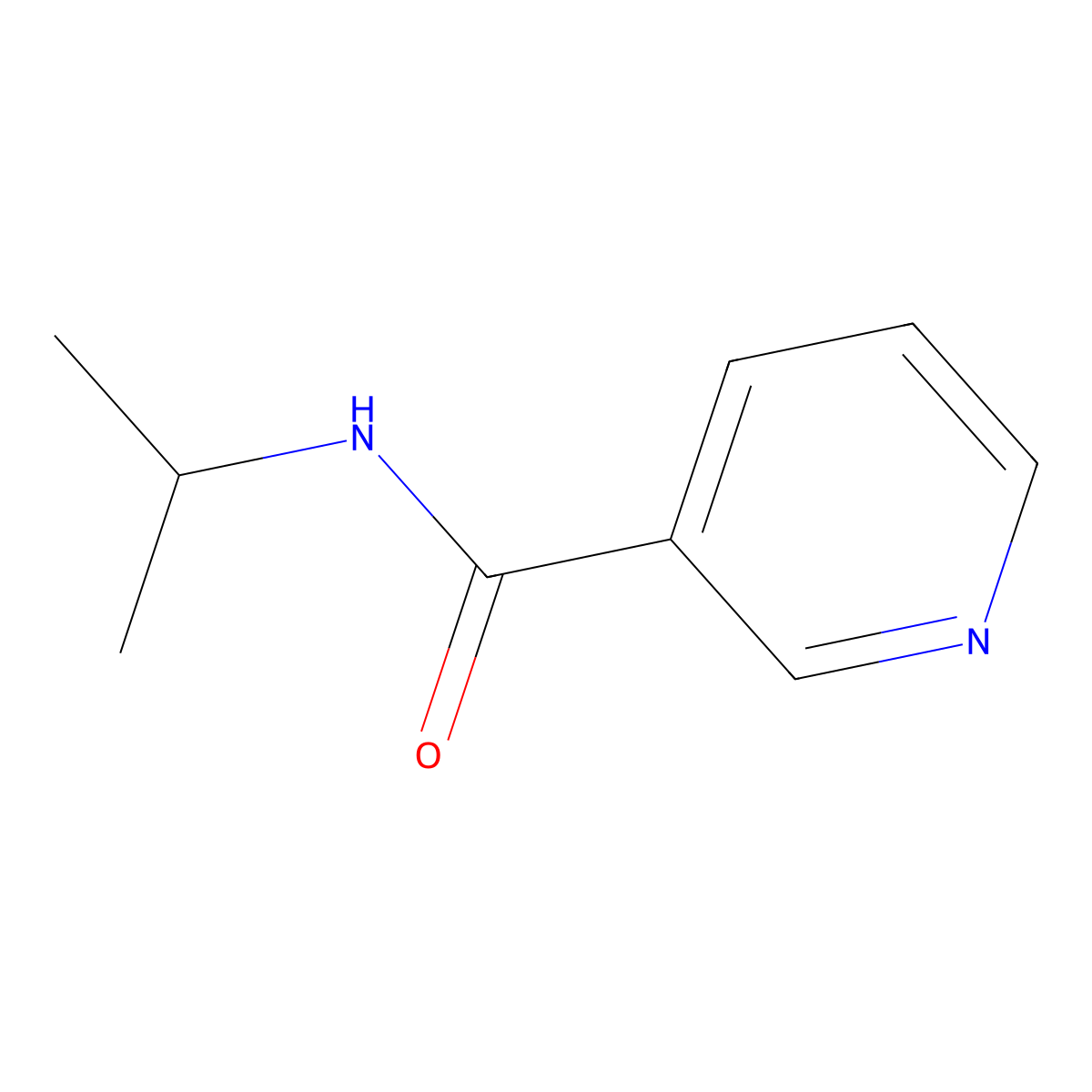 N-Isopropylnicotinamide molecular structure, CAS 18960-16-2
