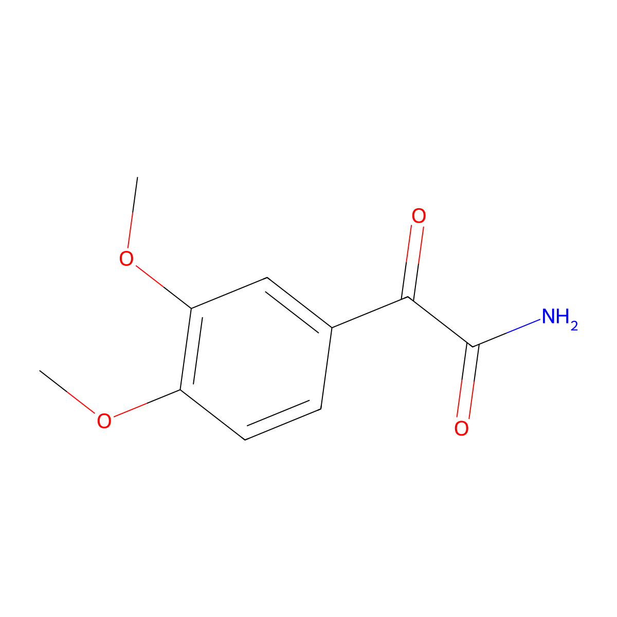 3,4-Dimethoxy-alpha-oxobenZeneacetamide molecular structure, CAS 1896105-12-6