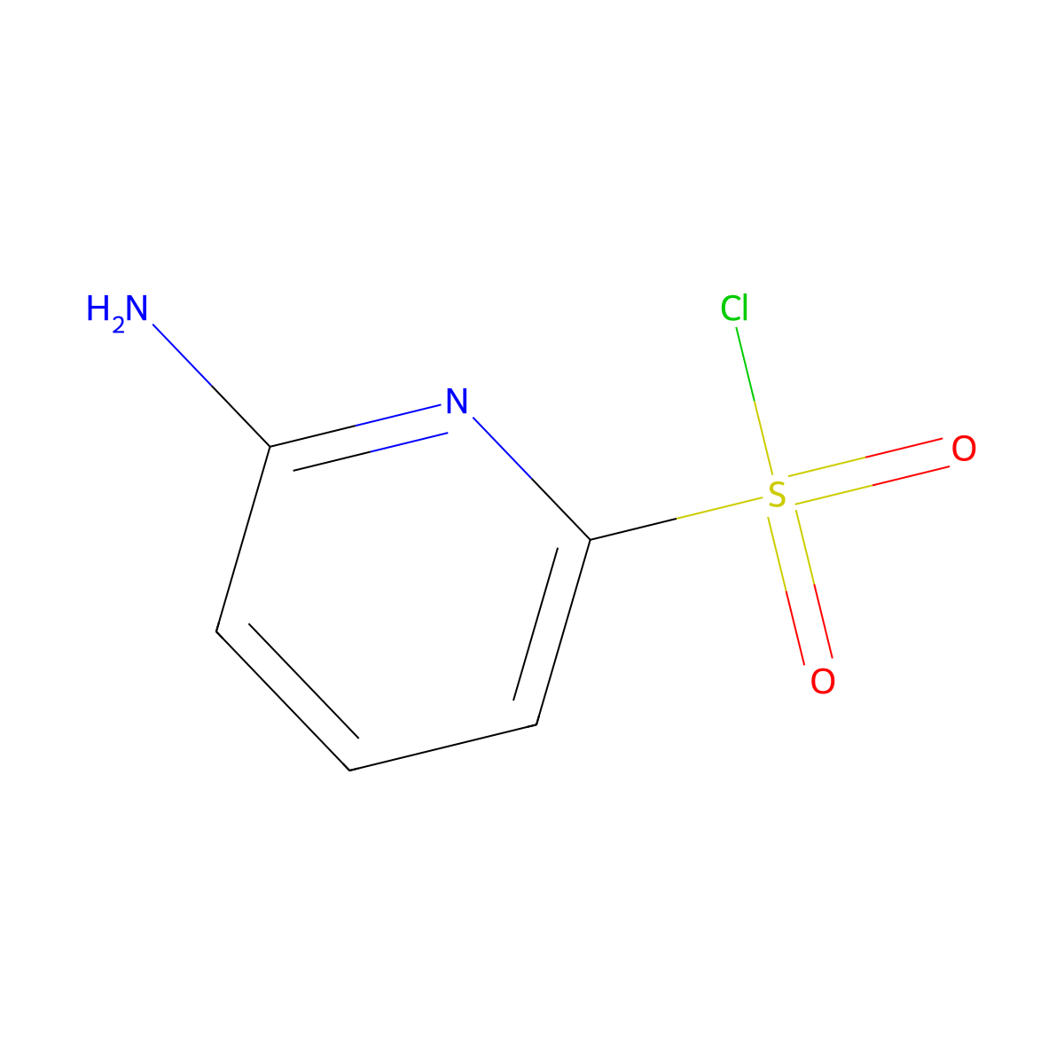 6-Aminopyridine-2-sulfonyl chloride molecular structure, CAS 1896167-02-4