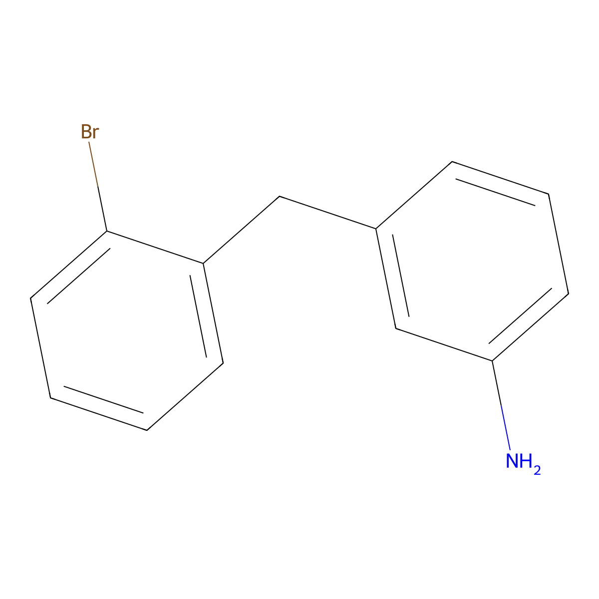 3-[(2-Bromophenyl)methyl]aniline molecular structure, CAS 1896191-39-1
