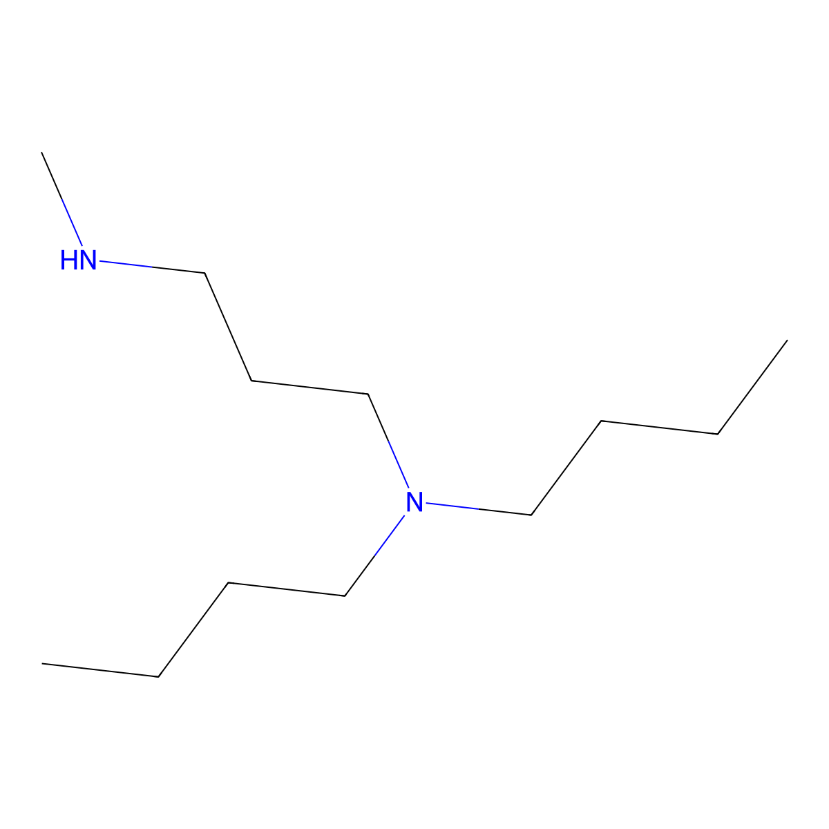 1,3-Propanediamine, N,N-dibutyl-N'-methyl- molecular structure, CAS 189625-05-6