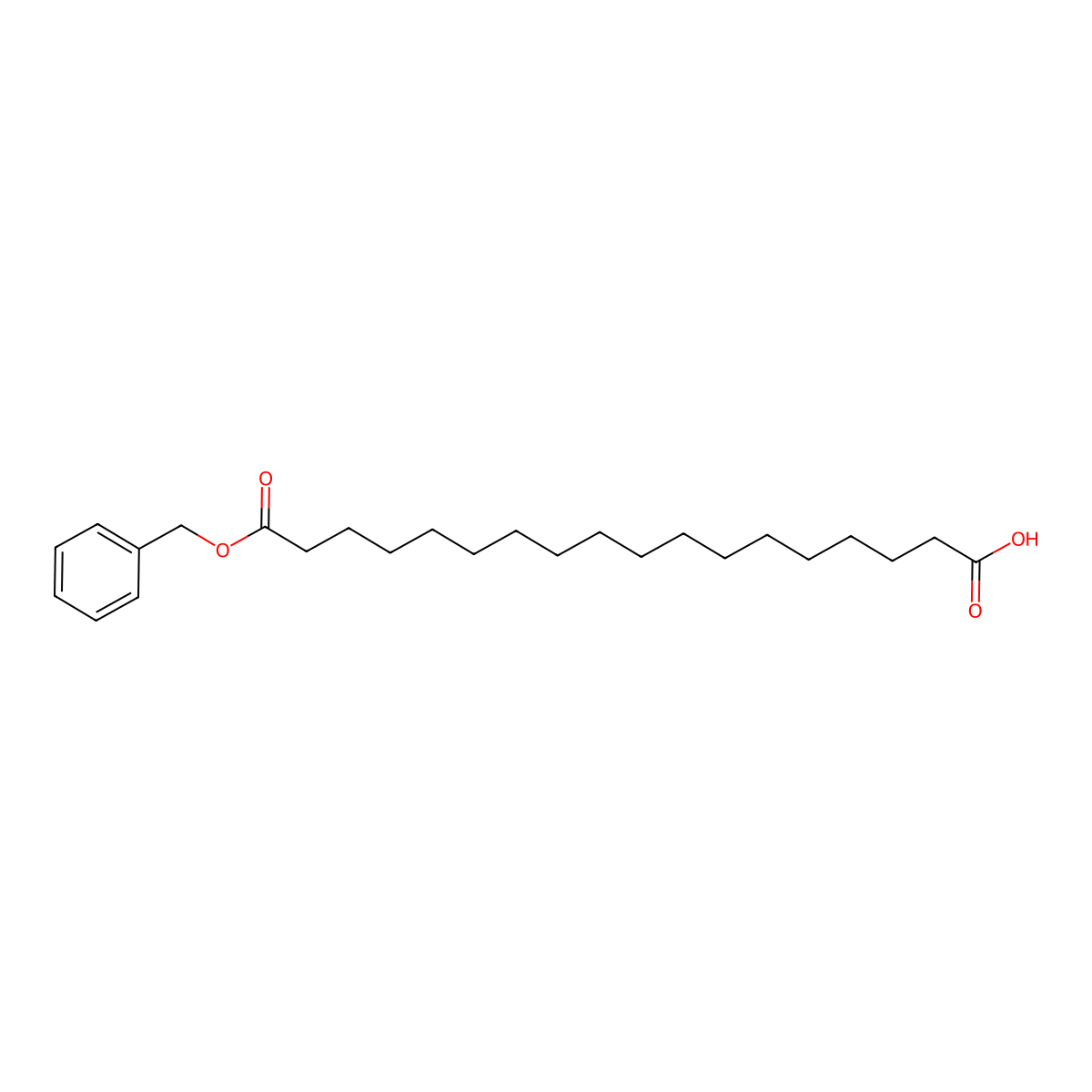 18-(Benzyloxy)-18-oxooctadecanoic acid molecular structure, CAS 189625-51-2