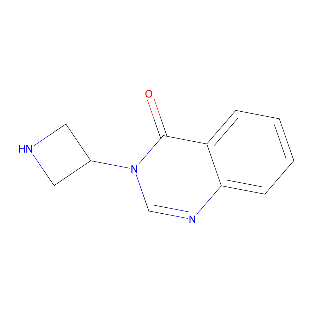 3-(Azetidin-3-yl)-3,4-dihydroquinazolin-4-one molecular structure, CAS 1896251-23-2