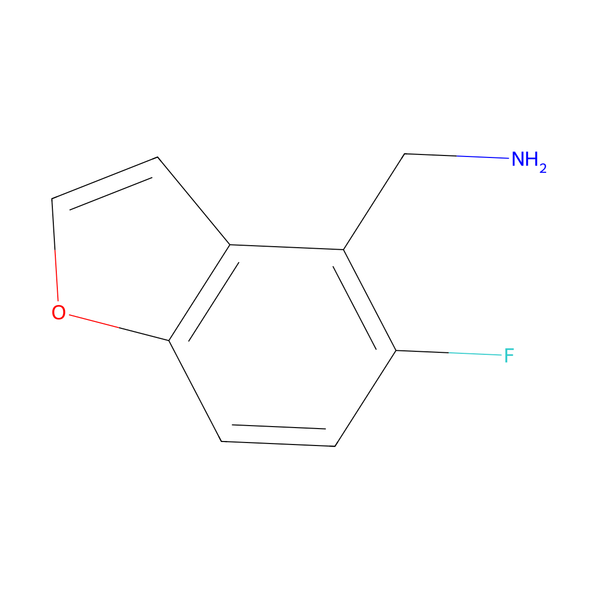 (5-Fluorobenzofuran-4-yl)methanamine molecular structure, CAS 1896252-40-6