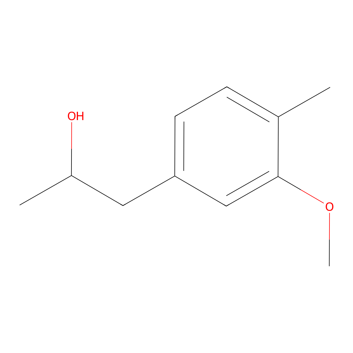 1-(3-Methoxy-4-methylphenyl)propan-2-ol molecular structure, CAS 1896254-17-3