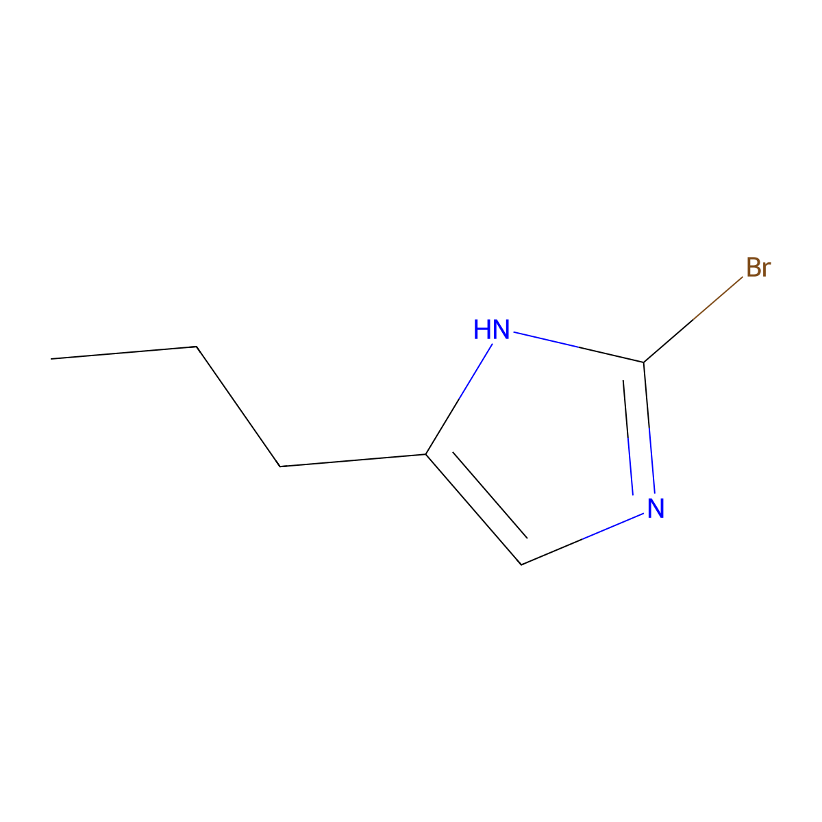 2-bromo-4-propyl-1H-imidazole molecular structure, CAS 1896257-70-7