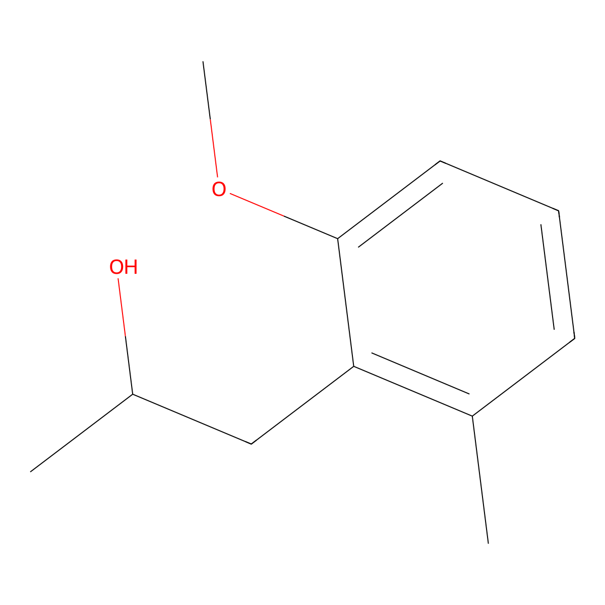 1-(2-Methoxy-6-methylphenyl)propan-2-ol molecular structure, CAS 1896262-20-6