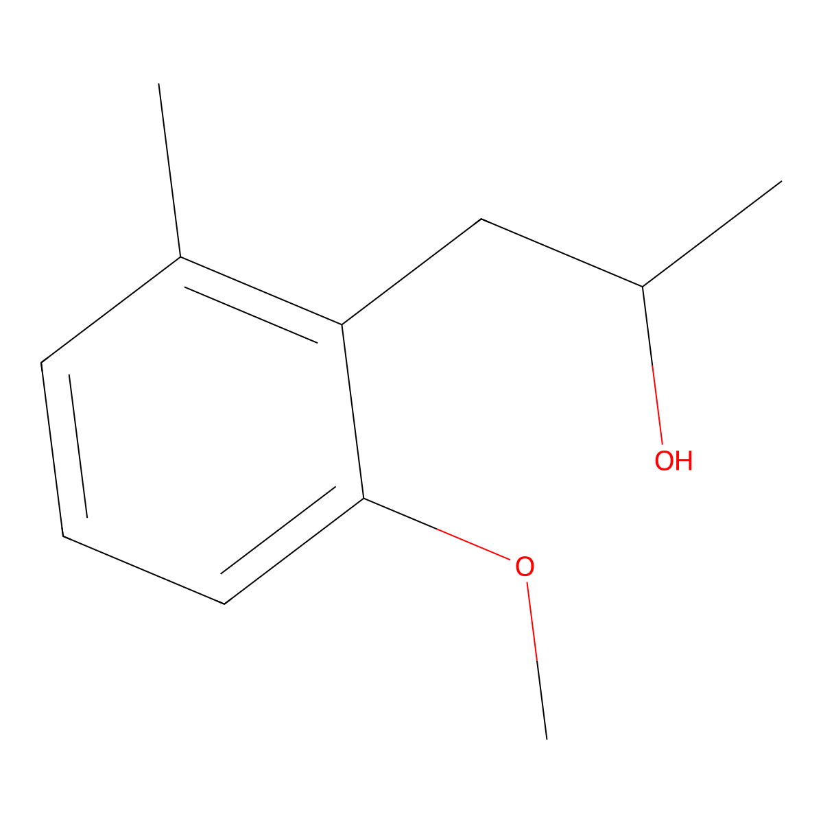 1-(2-Methoxy-6-methylphenyl)propan-2-ol molecular structure, CAS 1896262-20-6