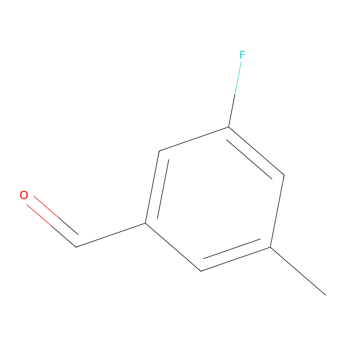 3-Fluoro-5-methylbenzaldehyde molecular structure, CAS 189628-39-5