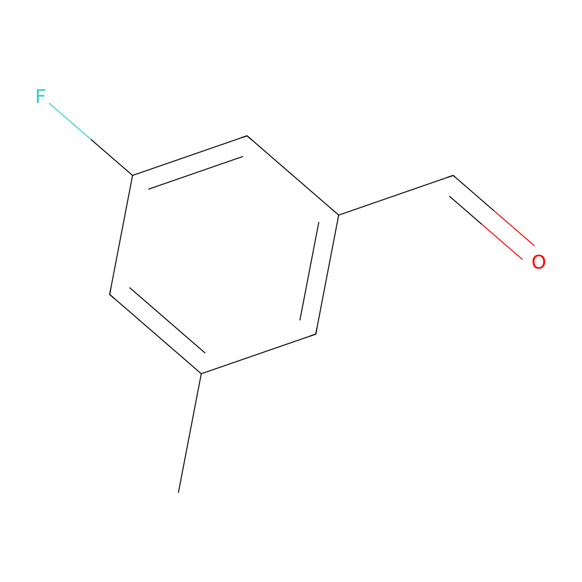 3-Fluoro-5-methylbenzaldehyde molecular structure, CAS 189628-39-5