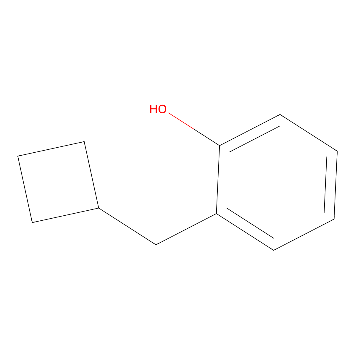 2-(Cyclobutylmethyl)phenol molecular structure, CAS 1896300-58-5