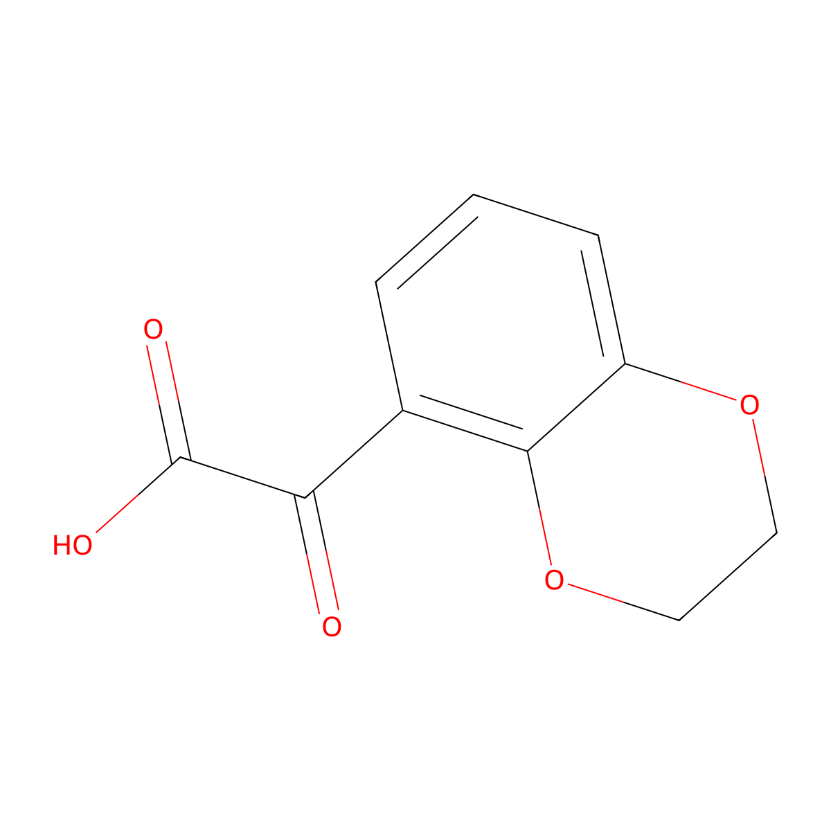 2-(2,3-Dihydro-1,4-benzodioxin-5-yl)-2-oxoacetic acid molecular structure, CAS 1896332-90-3