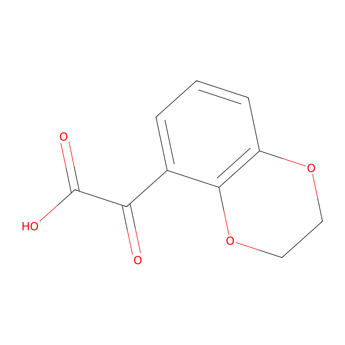 2-(2,3-Dihydro-1,4-benzodioxin-5-yl)-2-oxoacetic acid molecular structure, CAS 1896332-90-3