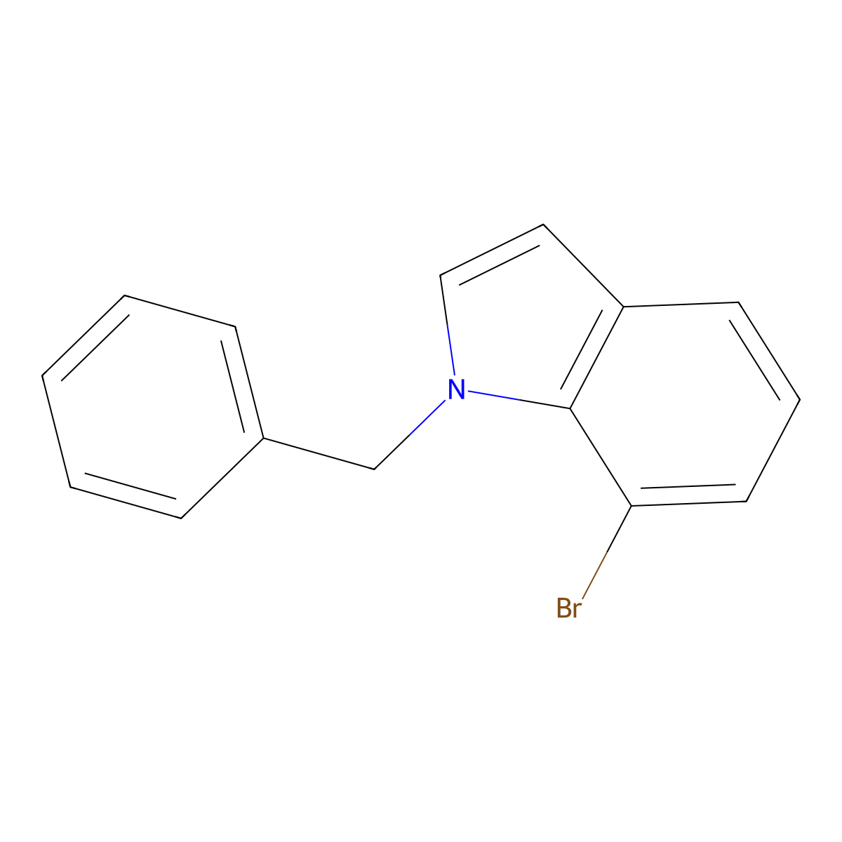 1-Benzyl-7-bromo-1H-indole molecular structure, CAS 189634-91-1