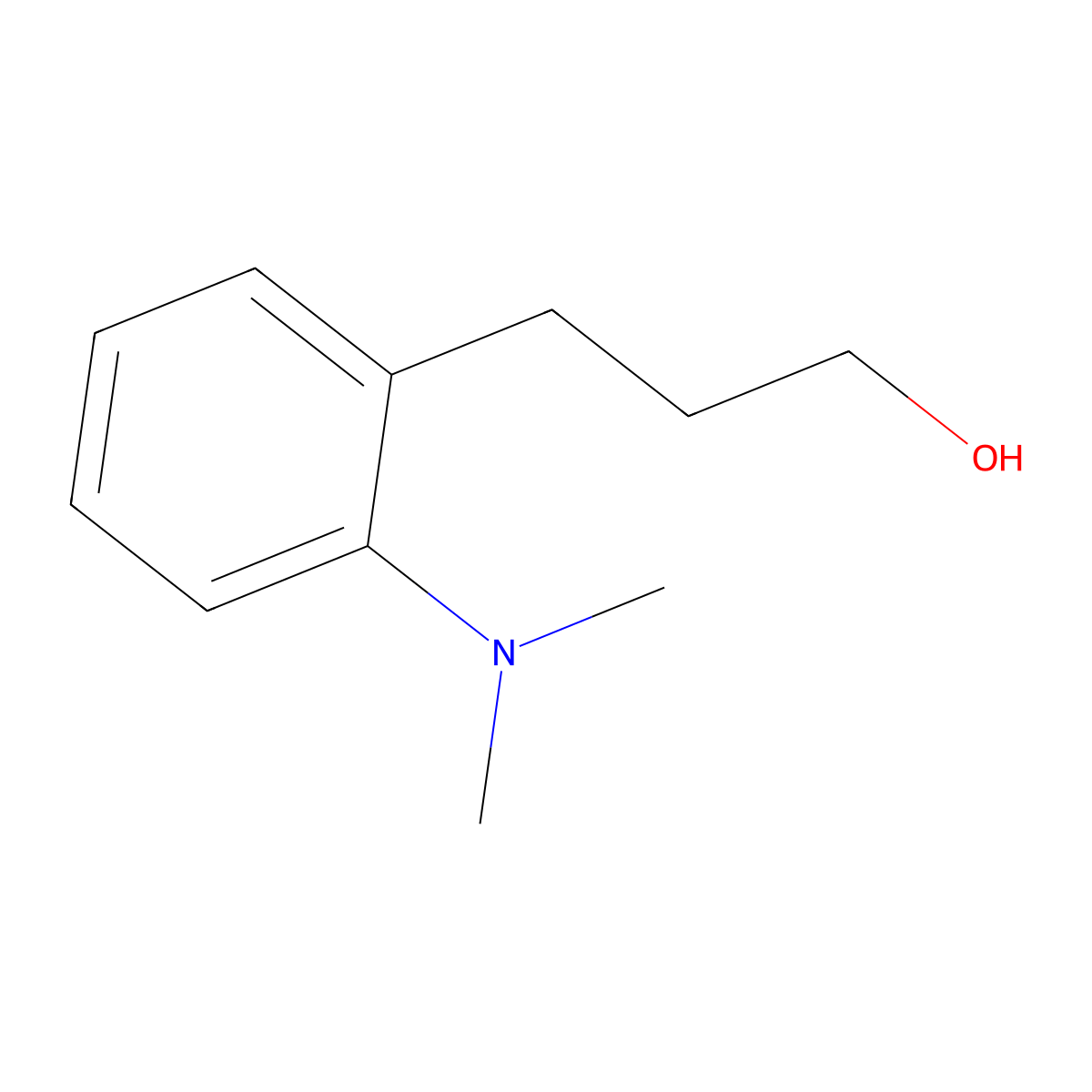3-[2-(Dimethylamino)phenyl]propan-1-ol molecular structure, CAS 1896345-47-3
